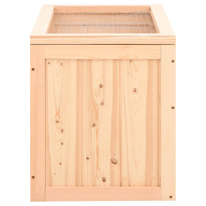 Cușcă Pentru Hamsteri, 60X35,5X42 Cm, Lemn Masiv De Brad