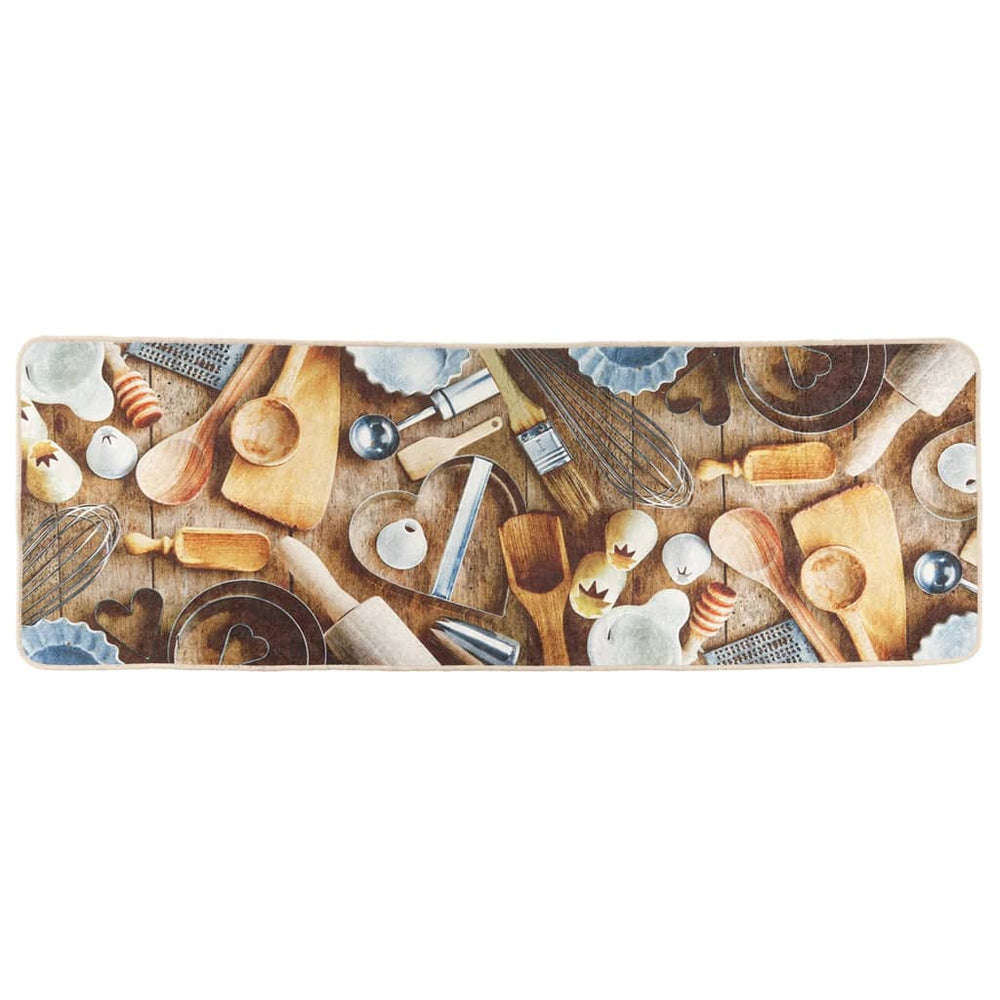 Covor Bucătărie, Multicolor, 60X180 Cm, Lavabil, Anti-Alunecare