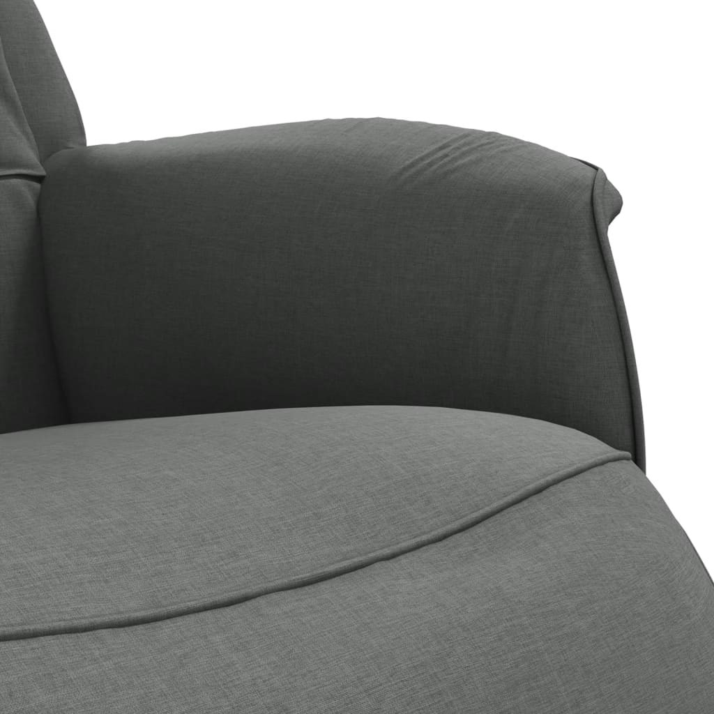 Fotoliu Rabatabil Cu Suport De Picioare, , Textil