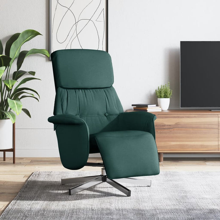 Fotoliu Rabatabil Cu Suport De Picioare, , Textil