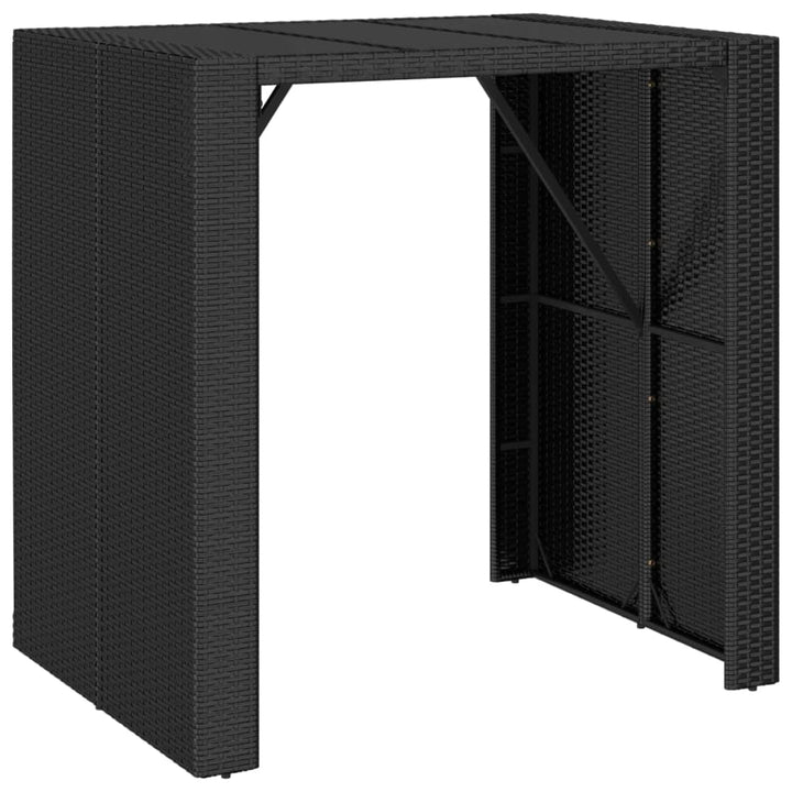 Set Mobilier Bar De Grădină Cu Perne, 5 Piese, , Poliratan