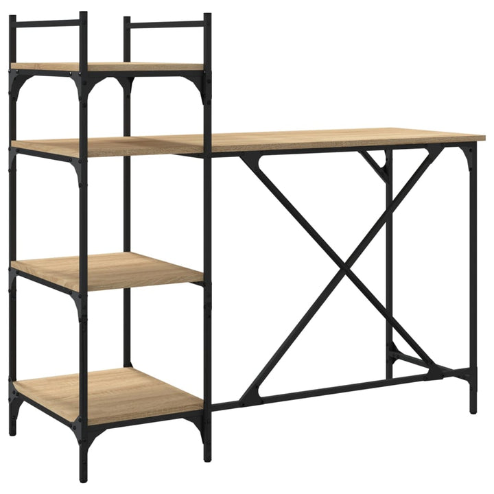 Birou Pentru Computer Cu Rafturi 120X47X109 Cm