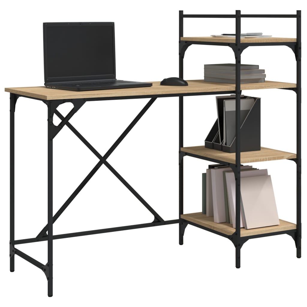 Birou Pentru Computer Cu Rafturi 120X47X109 Cm