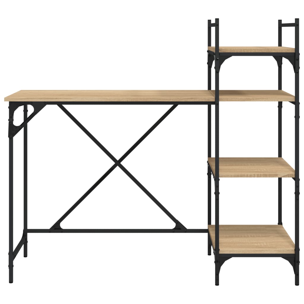 Birou Pentru Computer Cu Rafturi 120X47X109 Cm