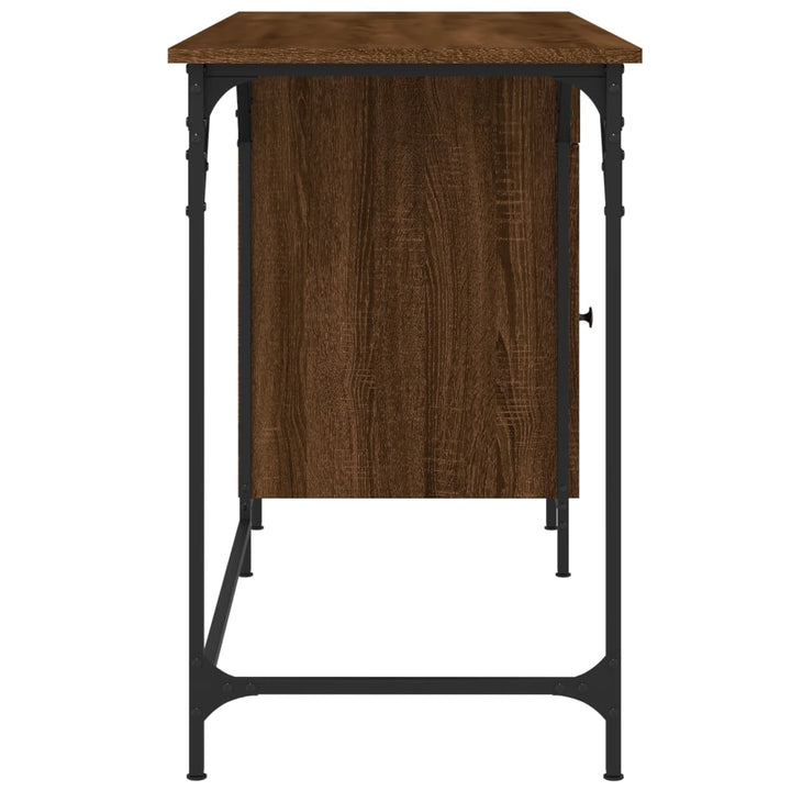Birou De Computer, Stejar Maro, 131X48X75 Cm, Lemn Prelucrat
