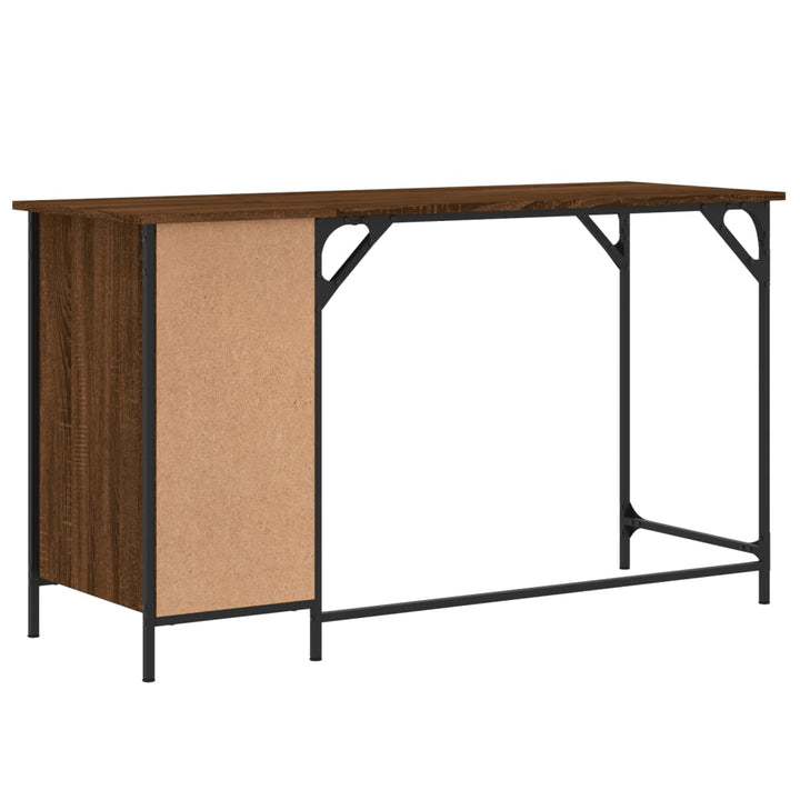Birou De Computer, Stejar Maro, 131X48X75 Cm, Lemn Prelucrat