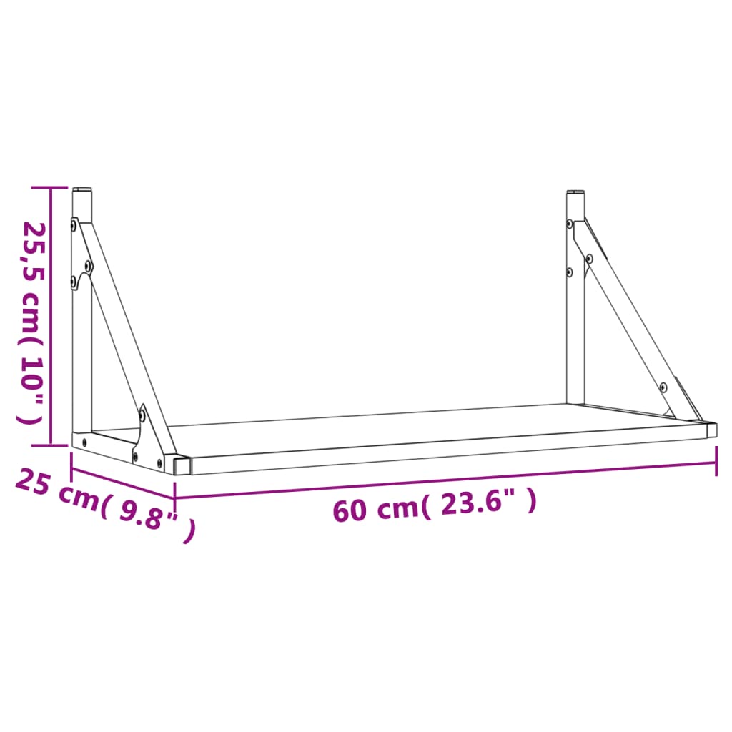 Dulapuri De Perete, 2 Buc., , 60X25X25,5 Cm, Lemn