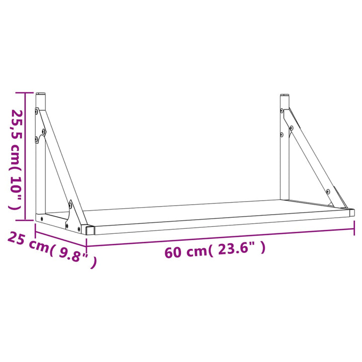 Dulapuri De Perete, 2 Buc., , 60X25X25,5 Cm, Lemn