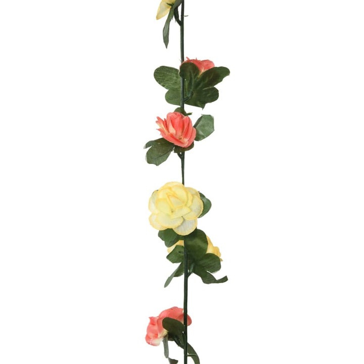 Ghirlande Flori De Crăciun, 6 Buc., Roșu Apus De Soare, 250 Cm