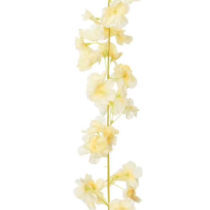 Ghirlande De Flori De Crăciun, 6 Buc., Șampanie, 180 Cm