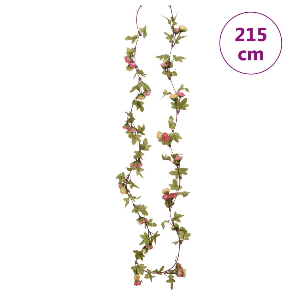 Ghirlande De Flori De Crăciun, 6 Buc., , 215 Cm