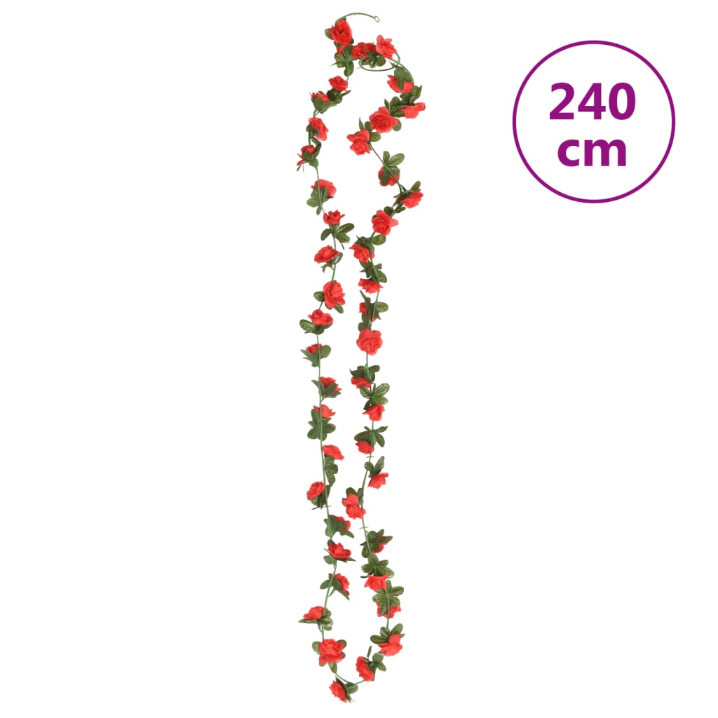 Ghirlande De Flori De Crăciun, 6 Buc., , 240 Cm