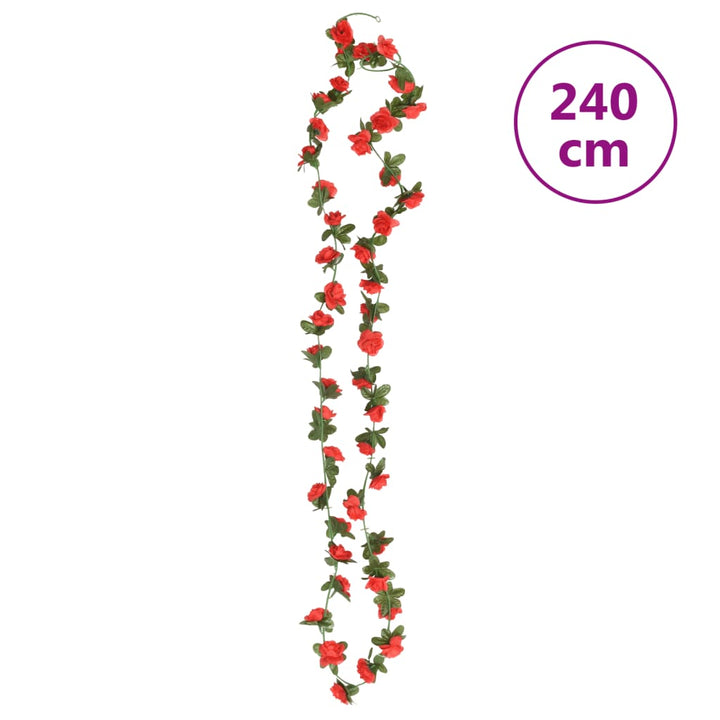 Ghirlande De Flori De Crăciun, 6 Buc., , 240 Cm
