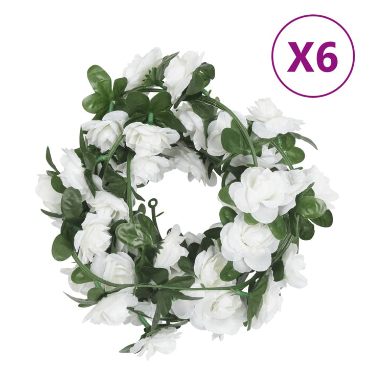 Ghirlande De Flori De Crăciun, 6 Buc., , 240 Cm