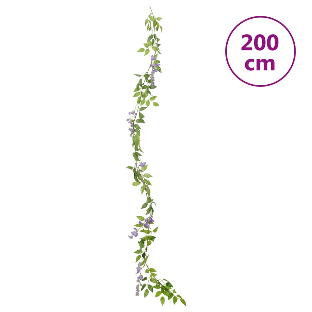 Ghirlande De Flori De Crăciun, 6 Buc., , 200 Cm