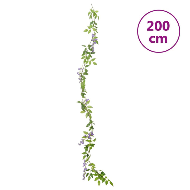 Ghirlande De Flori De Crăciun, 6 Buc., , 200 Cm