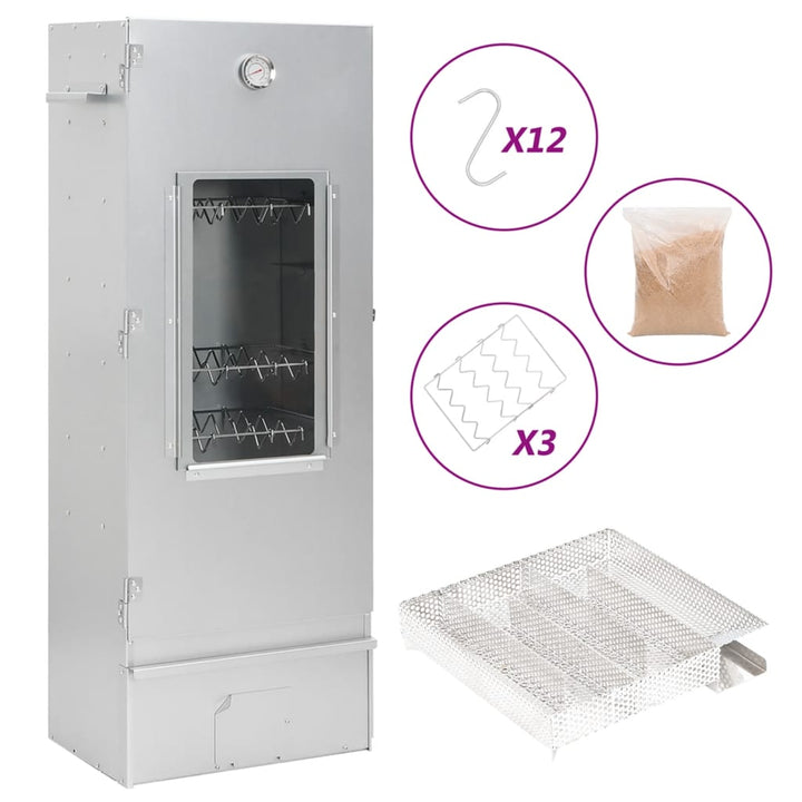 Afumătoare Cuptor/Grătar, Generator Fum Rece, Oțel Galvanizat
