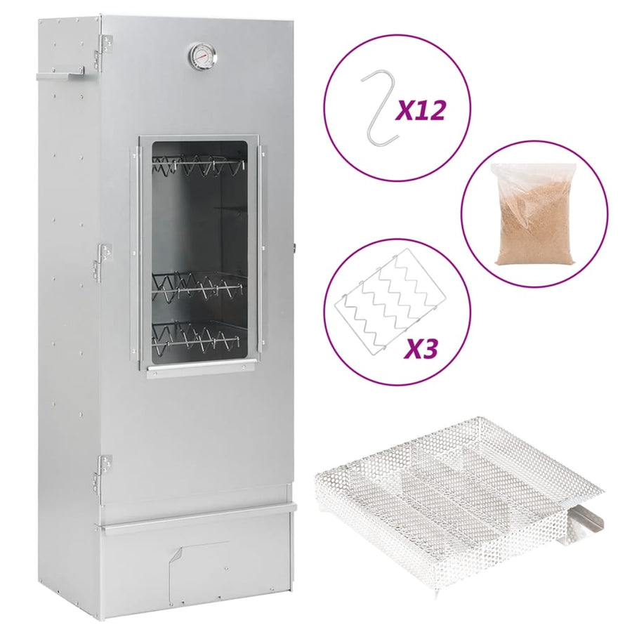 Afumătoare Cuptor/Grătar, Generator Fum Rece, Oțel Galvanizat
