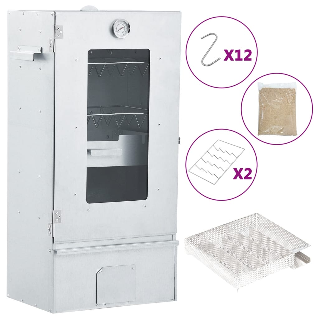 Afumătoare Cuptor/Grătar, Generator Fum Rece, Oțel Galvanizat