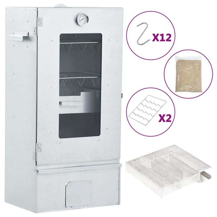 Afumătoare Cuptor/Grătar, Generator Fum Rece, Oțel Galvanizat