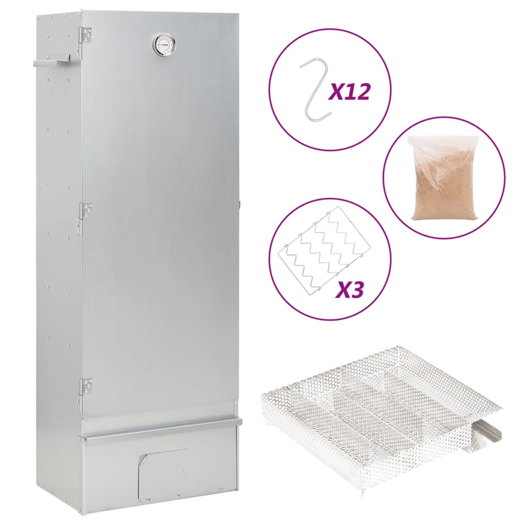 Afumătoare Cuptor/Grătar, Generator Fum Rece, Oțel Galvanizat