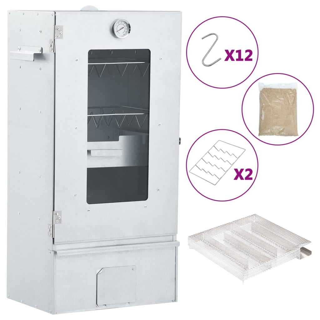 Afumătoare Cuptor/Grătar, Generator Fum Rece, Oțel Galvanizat