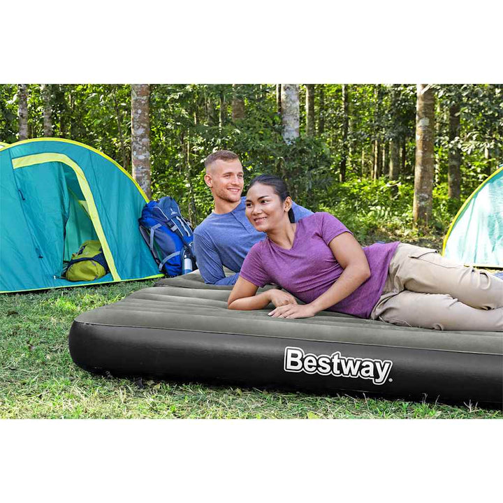 Bestway Saltea Gonflabilă 3 În 1, Negru Și Gri, 188X99X25 Cm