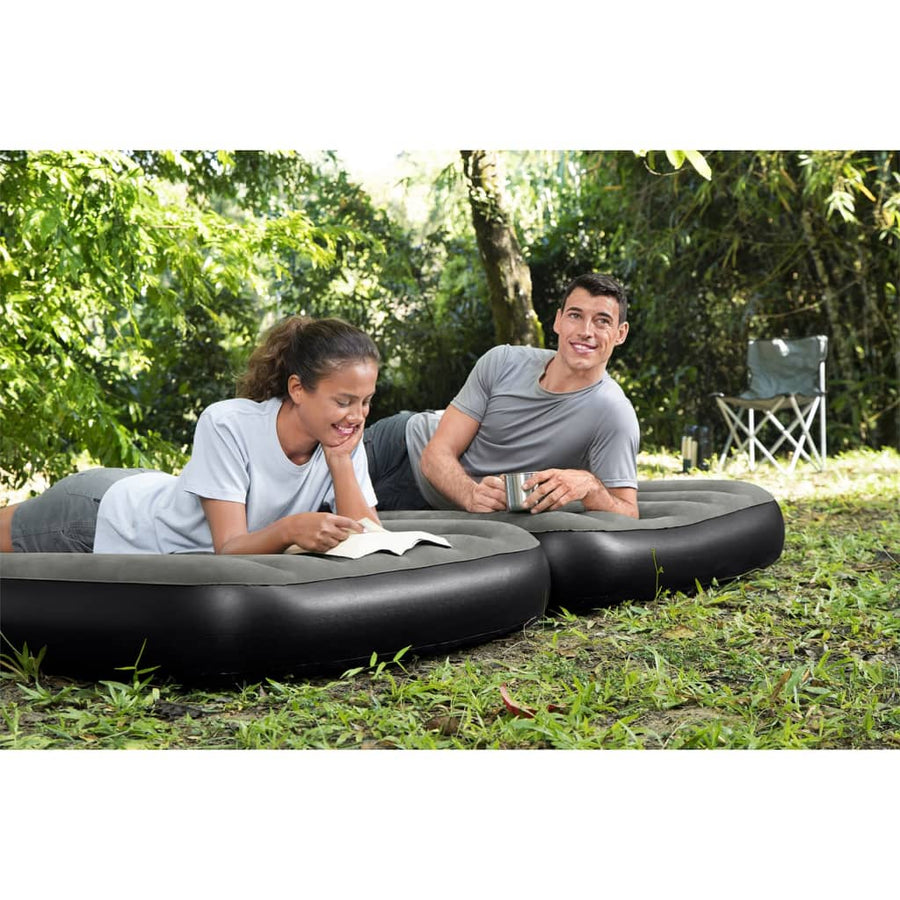 Bestway Saltea Gonflabilă 3 În 1, Negru Și Gri, 188X99X25 Cm