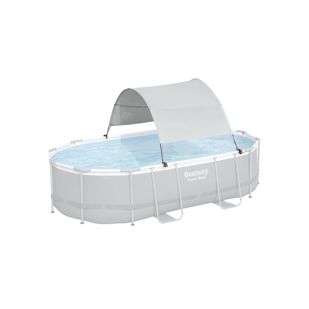 Bestway Copertină Pentru Piscină Supraterană, Alb