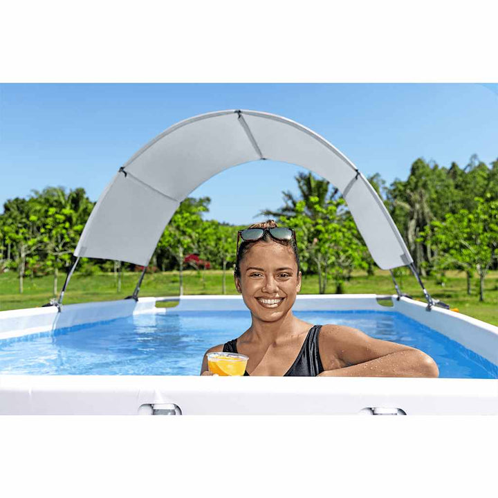 Bestway Copertină Pentru Piscină Supraterană, Alb