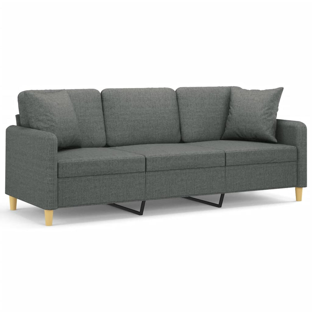 Canapea Cu 3 Locuri Cu Pernuțe, , , Textil