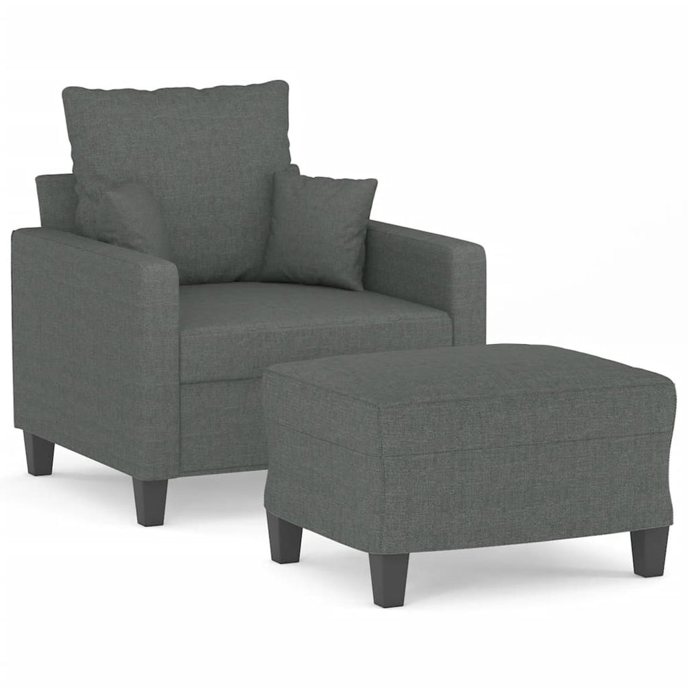 Fotoliu Canapea Cu Taburet, , 60 Cm, Textil