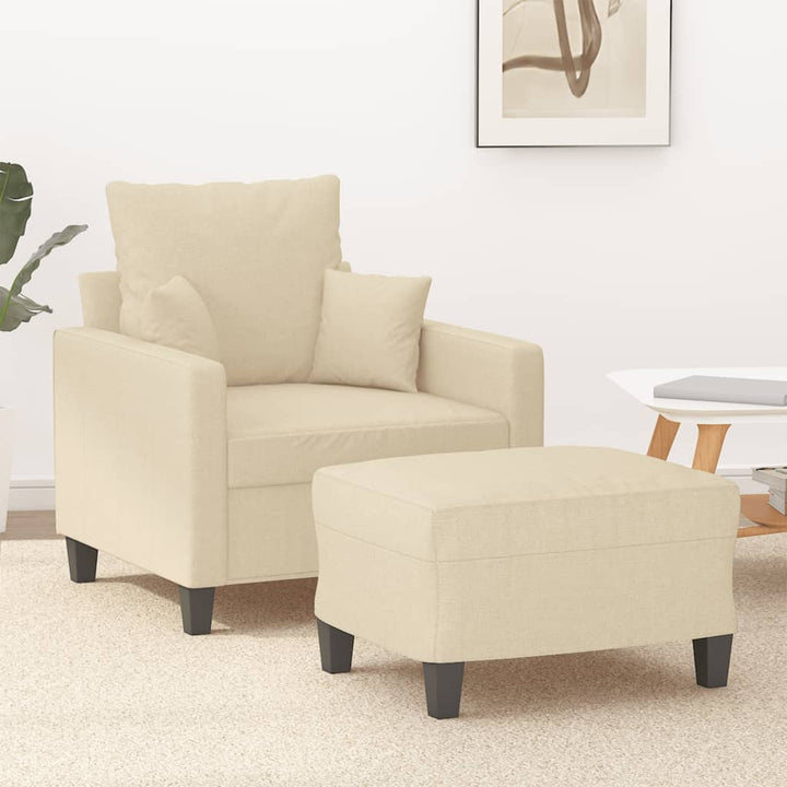 Fotoliu Canapea Cu Taburet, , 60 Cm, Textil