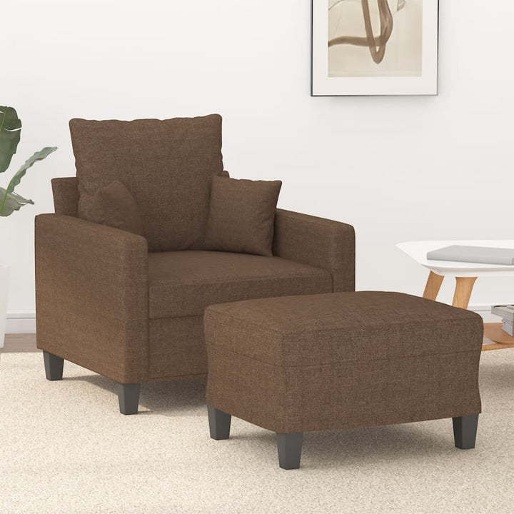 Fotoliu Canapea Cu Taburet, , 60 Cm, Textil