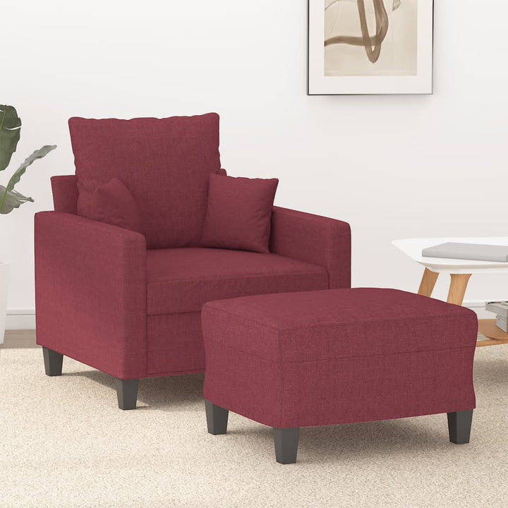 Fotoliu Canapea Cu Taburet, , 60 Cm, Textil