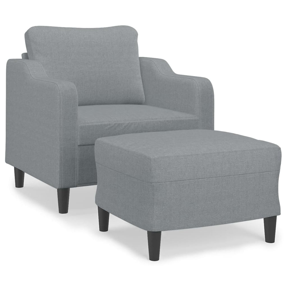Fotoliu Canapea Cu Taburet, , 60 Cm, Textil