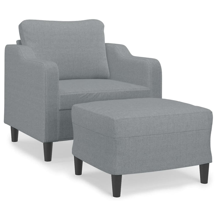 Fotoliu Canapea Cu Taburet, , 60 Cm, Textil
