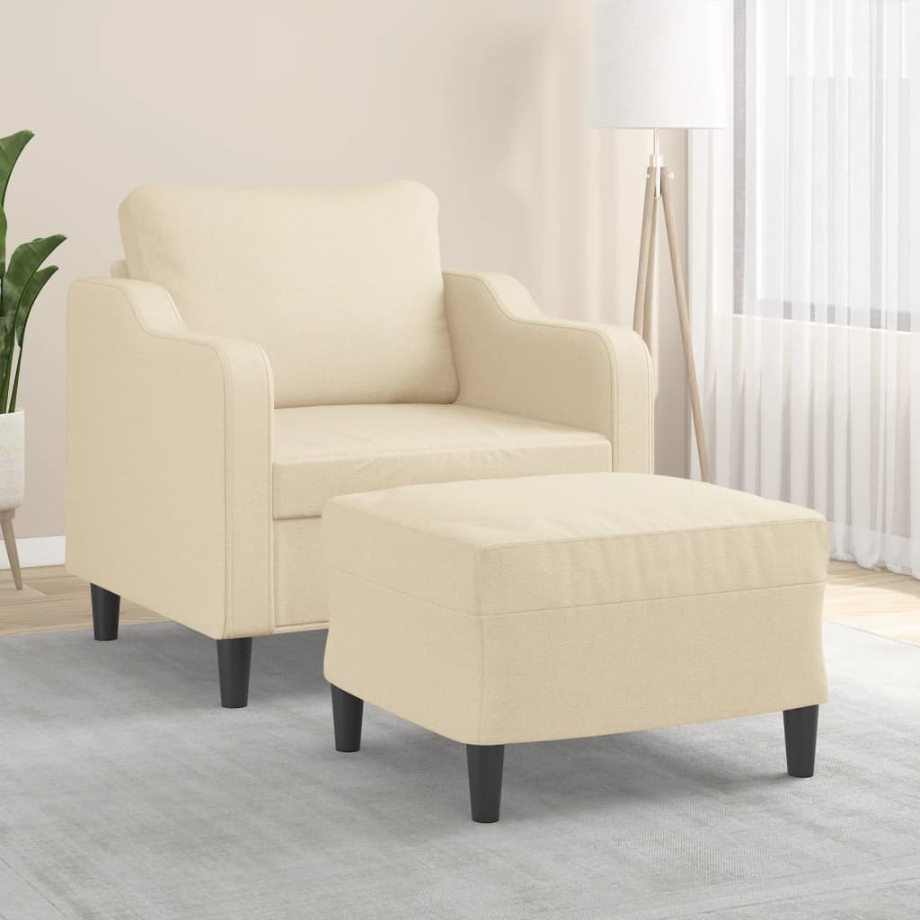 Fotoliu Canapea Cu Taburet, , 60 Cm, Textil