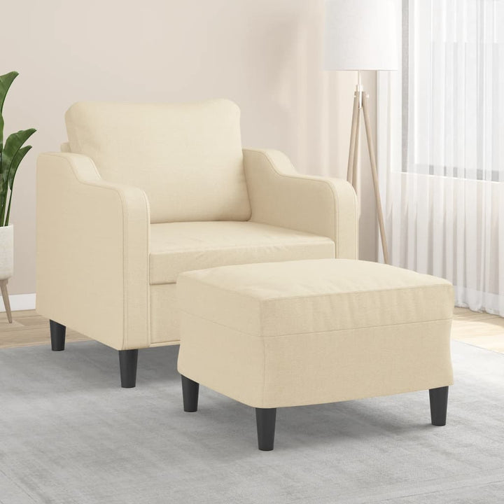 Fotoliu Canapea Cu Taburet, , 60 Cm, Textil