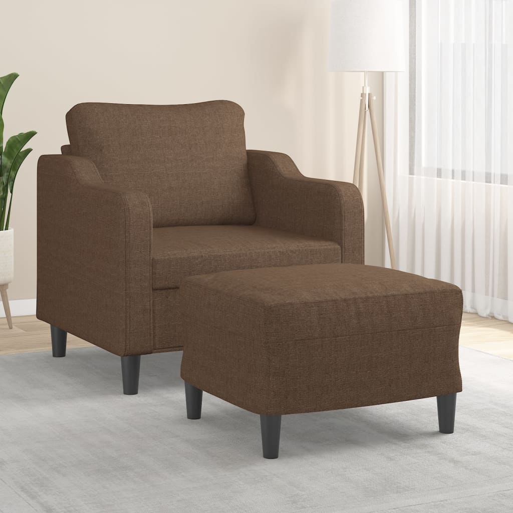 Fotoliu Canapea Cu Taburet, , 60 Cm, Textil
