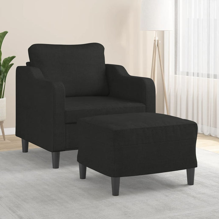Fotoliu Canapea Cu Taburet, , 60 Cm, Textil
