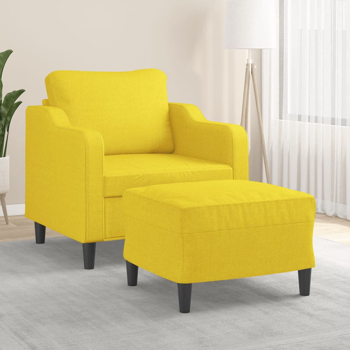 Fotoliu Canapea Cu Taburet, , 60 Cm, Textil