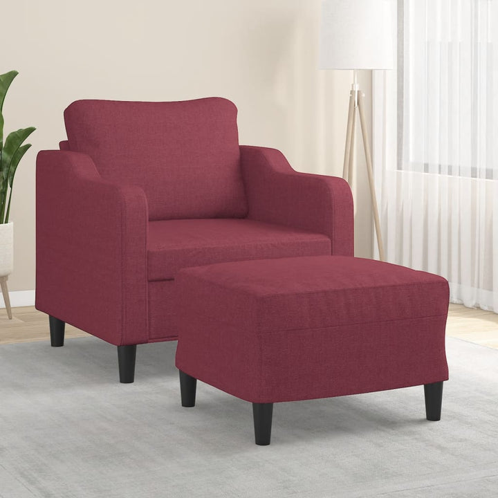 Fotoliu Canapea Cu Taburet, , 60 Cm, Textil