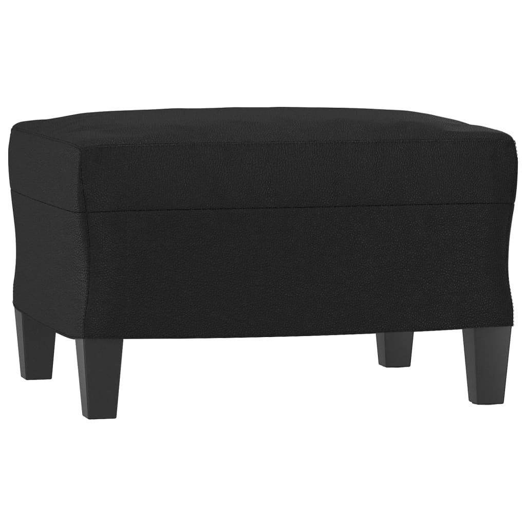 Fotoliu Canapea Cu Taburet, , 60 Cm, Piele Ecologică