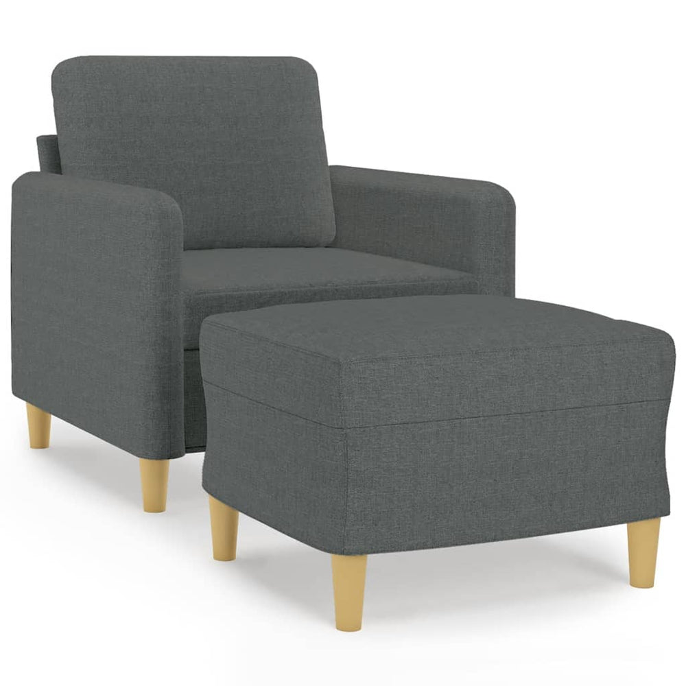 Fotoliu Canapea Cu Taburet, , 60 Cm, Textil