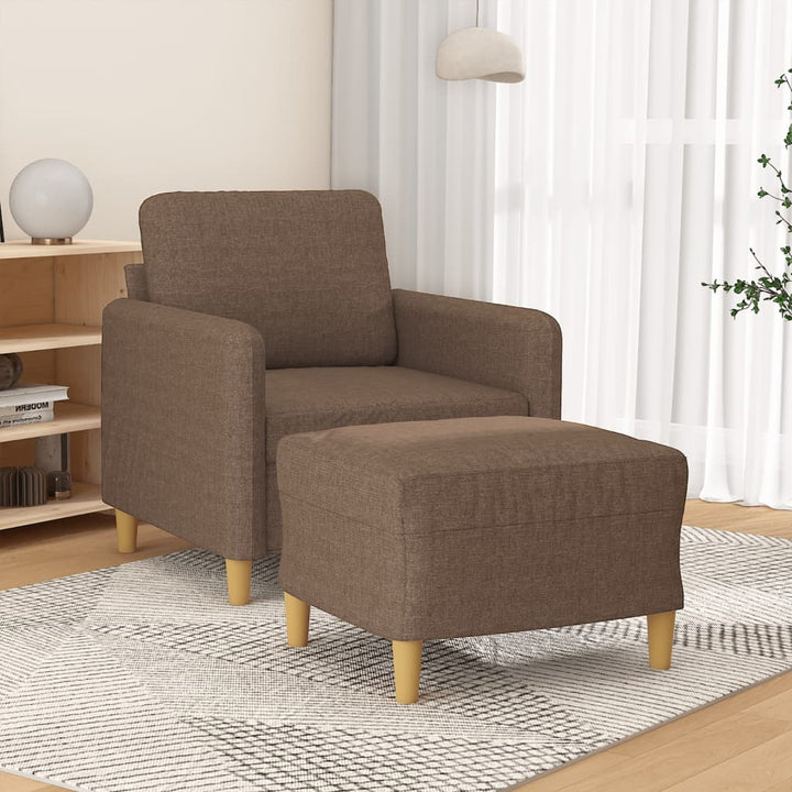 Fotoliu Canapea Cu Taburet, , 60 Cm, Textil
