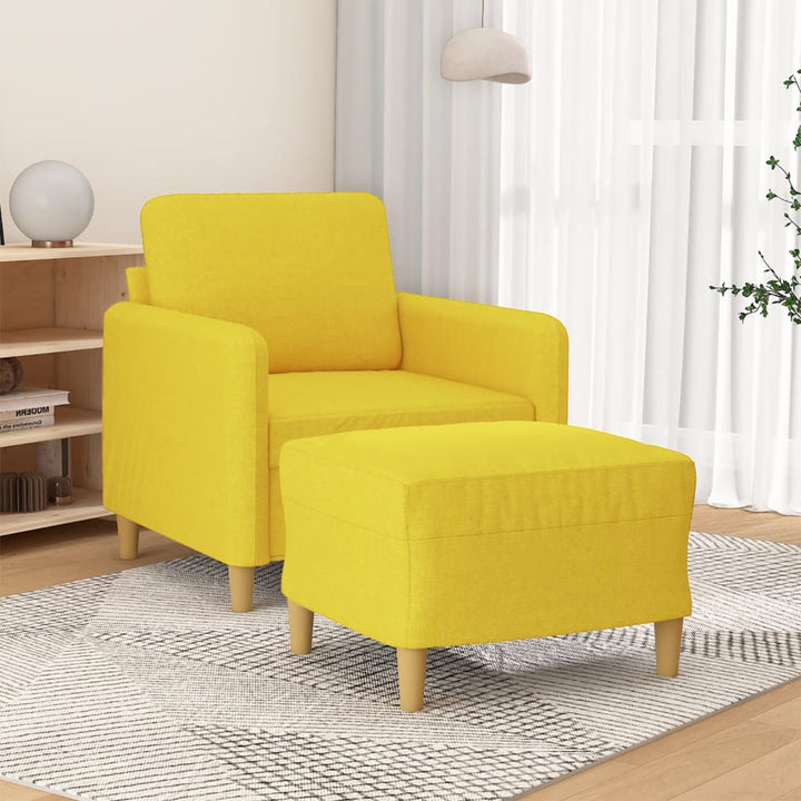 Fotoliu Canapea Cu Taburet, , 60 Cm, Textil