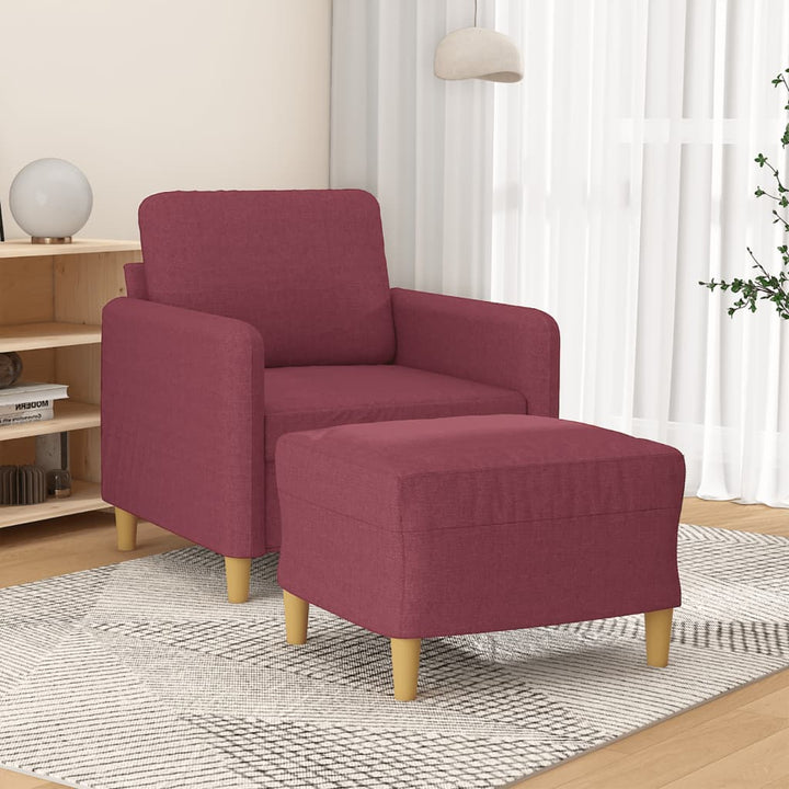 Fotoliu Canapea Cu Taburet, , 60 Cm, Textil