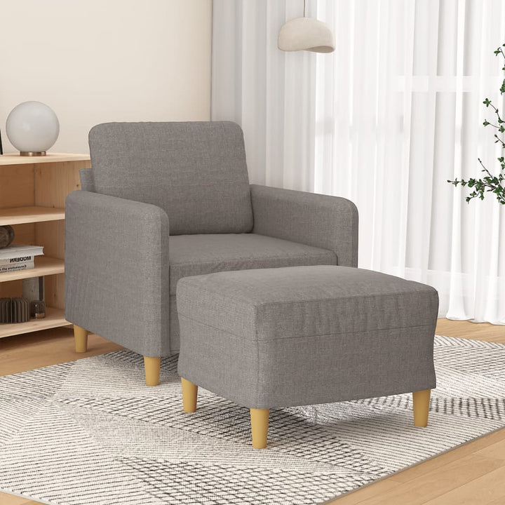 Fotoliu Canapea Cu Taburet, , 60 Cm, Textil