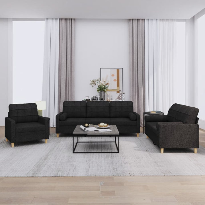 Set De Canapele Cu Perne, 4 Piese, , Textil
